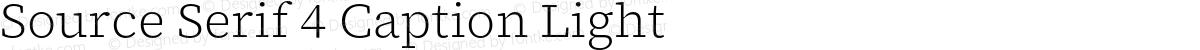 Source Serif 4 Caption Light