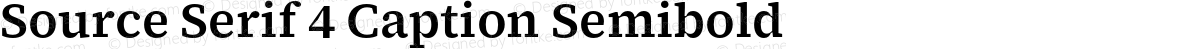Source Serif 4 Caption Semibold