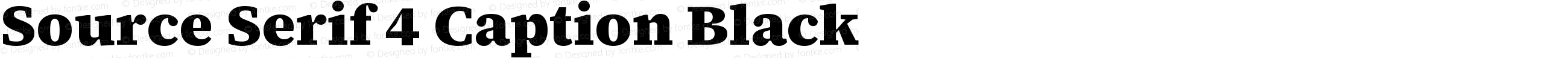 Source Serif 4 Caption Black