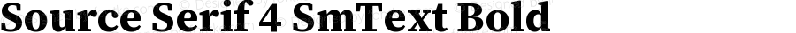 Source Serif 4 SmText Bold