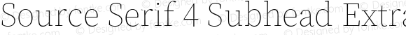 Source Serif 4 Subhead ExtraLight