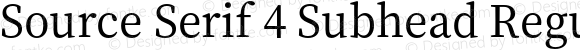 Source Serif 4 Subhead Regular
