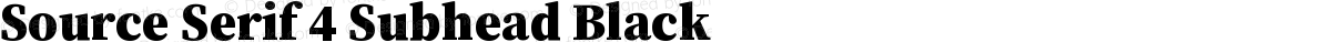 Source Serif 4 Subhead Black