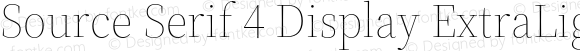 Source Serif 4 Display ExtraLight