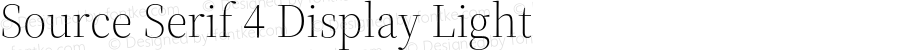 Source Serif 4 Display Light