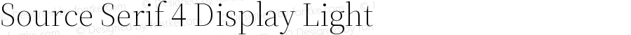 Source Serif 4 Display Light