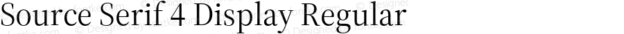 Source Serif 4 Display Regular