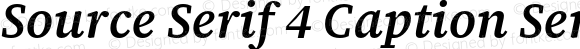 Source Serif 4 Caption Semibold Italic