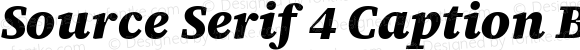 Source Serif 4 Caption Black Italic