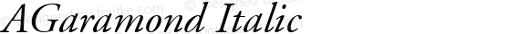 AGaramond Italic