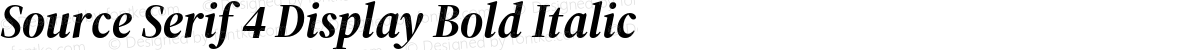 Source Serif 4 Display Bold Italic