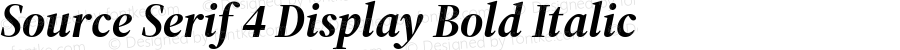 Source Serif 4 Display Bold Italic