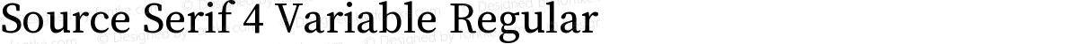 Source Serif 4 Variable Regular