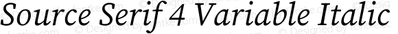 Source Serif 4 Variable Italic