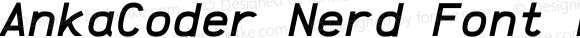AnkaCoder Nerd Font Bold Italic