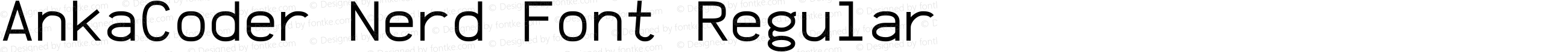 AnkaCoder Nerd Font Regular