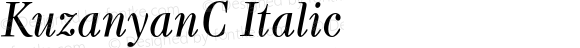 KuzanyanC Italic