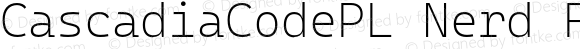 CascadiaCodePL Nerd Font ExtraLight