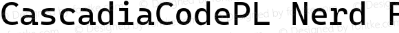 CascadiaCodePL Nerd Font Regular