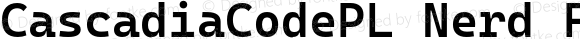 CascadiaCodePL Nerd Font SemiBold