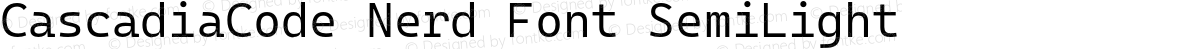 CascadiaCode Nerd Font SemiLight
