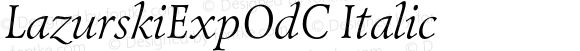 LazurskiExpOdC Italic