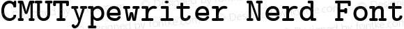 CMUTypewriter Nerd Font Bold