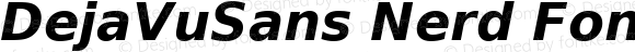 DejaVuSans Nerd Font Bold Oblique