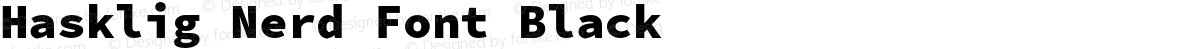 Hasklig Nerd Font Black