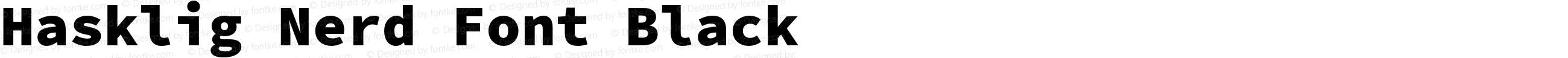 Hasklig Nerd Font Black