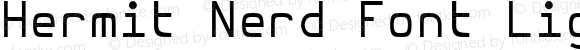 Hermit Nerd Font Light