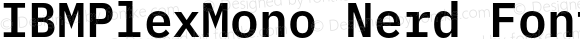 IBMPlexMono Nerd Font SemiBold