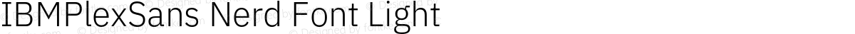 IBMPlexSans Nerd Font Light