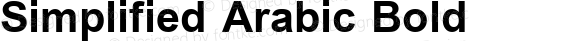 Simplified Arabic Bold Glyph Systems 5-April-96