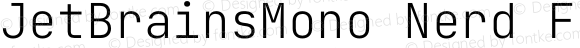 JetBrainsMono Nerd Font ExtraLight