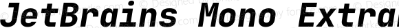 JetBrains Mono ExtraBold Italic