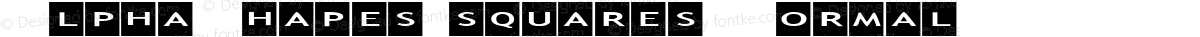 AlphaShapes squares Normal