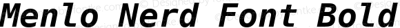 Menlo Nerd Font Bold Italic