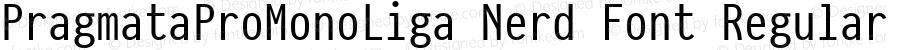 PragmataPro Mono Liga Regular Nerd Font Complete