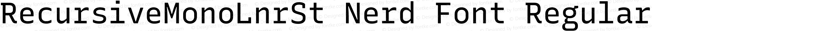 Recursive Mn Lnr St Nerd Font Complete