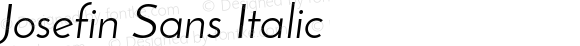 Josefin Sans Italic