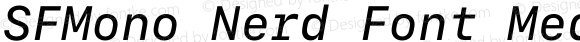 SF Mono Medium Italic