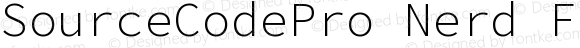 SourceCodePro Nerd Font Light