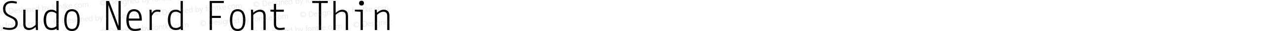 Sudo Nerd Font Thin