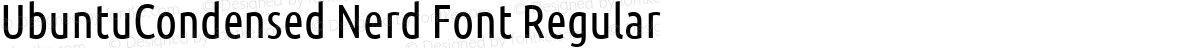 UbuntuCondensed Nerd Font Regular