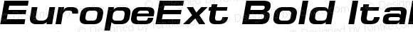 EuropeExt Bold Italic