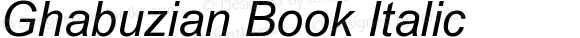 Ghabuzian Book Italic