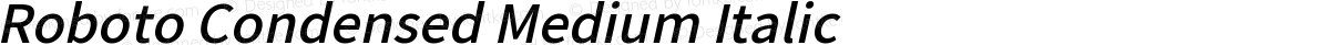 Roboto Condensed Medium Italic