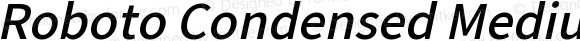 Roboto Condensed Medium Italic