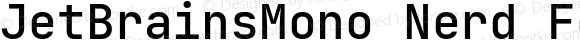 JetBrainsMono Nerd Font Medium